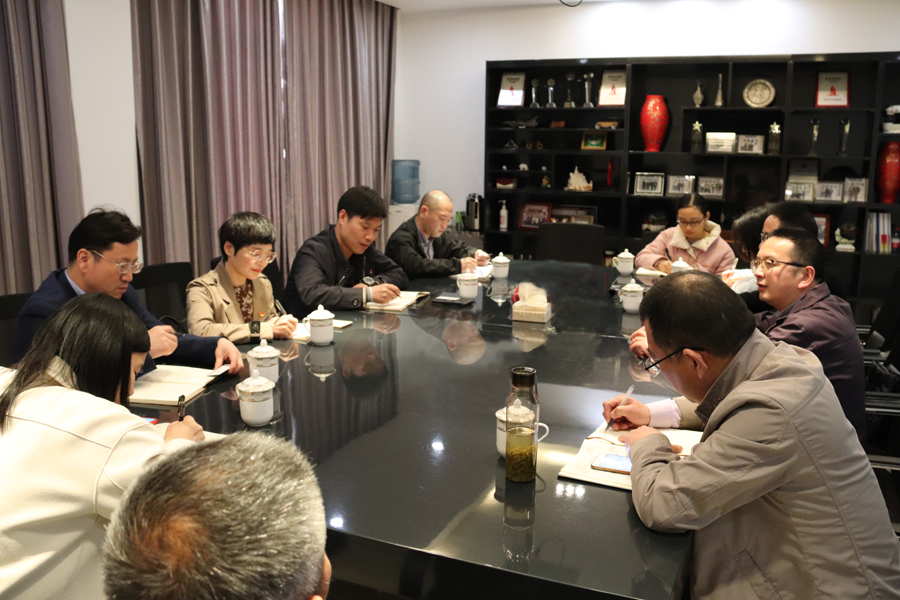 臺州市財政局黨組成員、總會計師張賢鳴一行來美機開展“三服務”活動