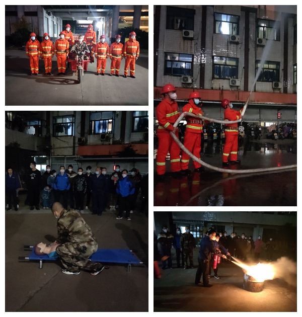 共創(chuàng)平安美機(jī)，共享美好生活！美機(jī)組織開展“平安夜”消防安全演練